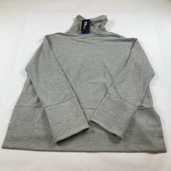 RLX Ralph Lauren Women's Performance Cotton Blend Turtleneck Heather Grey Small - Picture 9 of 10